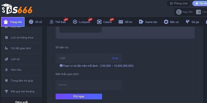 Điều kiện rút tiền tại S666 an toàn cho newbie